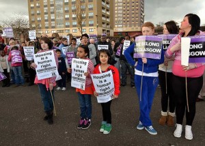 Glasgow protest 12 April. (Duncan Brown)