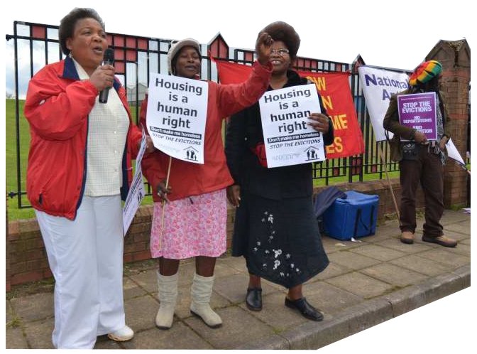 Glasgow evictions campaign: protest at UKBA, Sat. 21 April