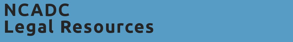 NCADC Legal Resources